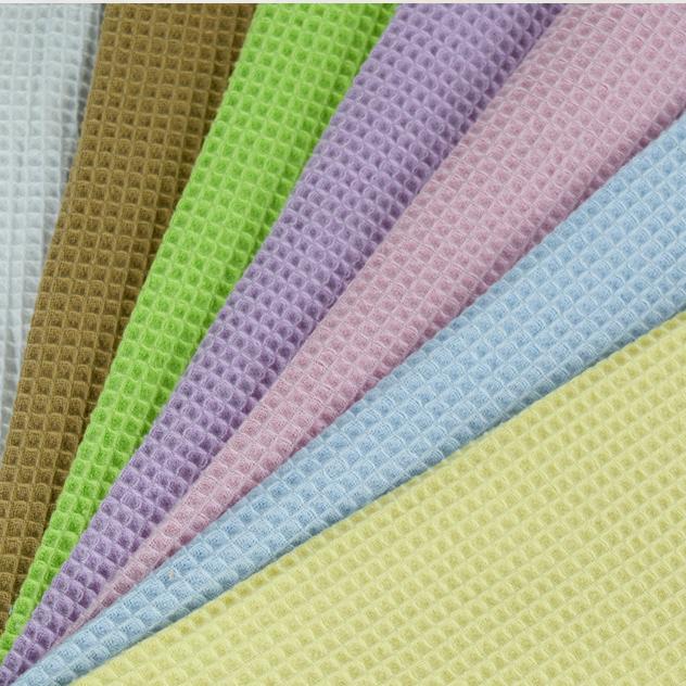 100% Cotton Waffle Fabric For Bath Robes1
