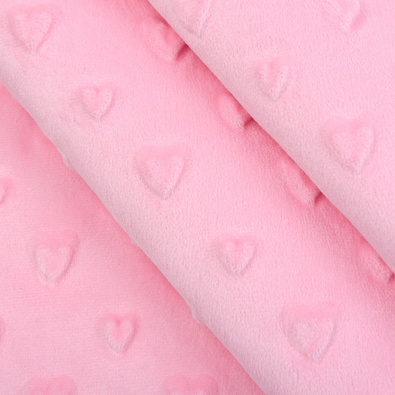 3D Embossed Velour Bonded With Sherpa Fleece