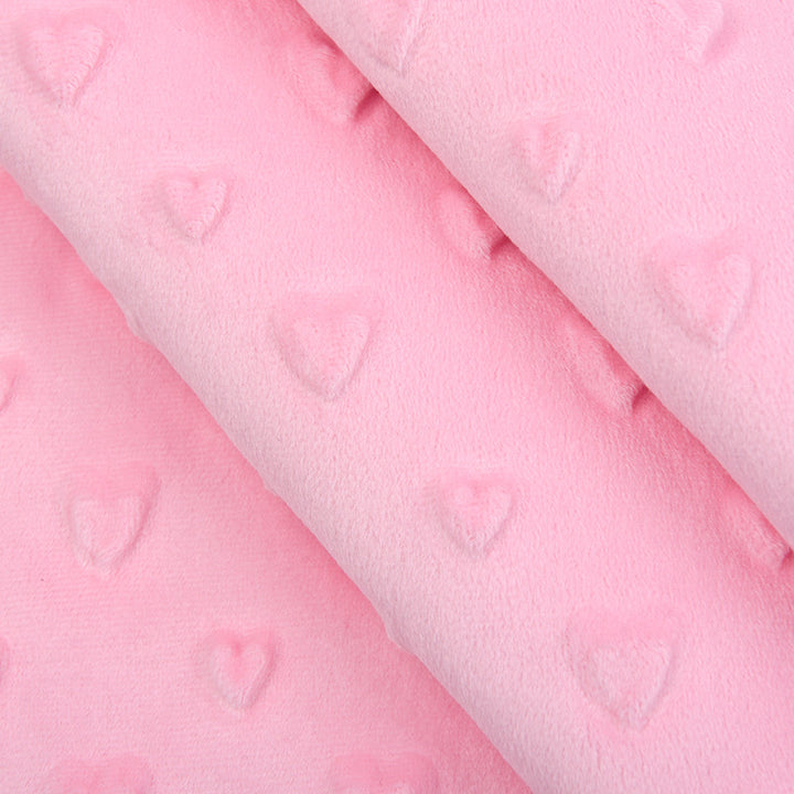 3D Embossed Velour Bonded With Sherpa Fleece