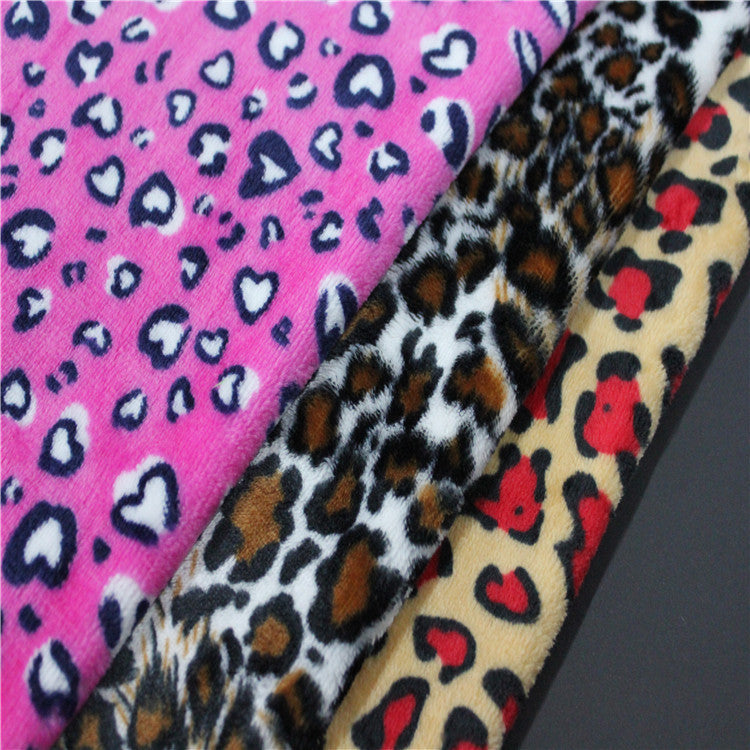 Leopard Design Printed Super Soft Velvet