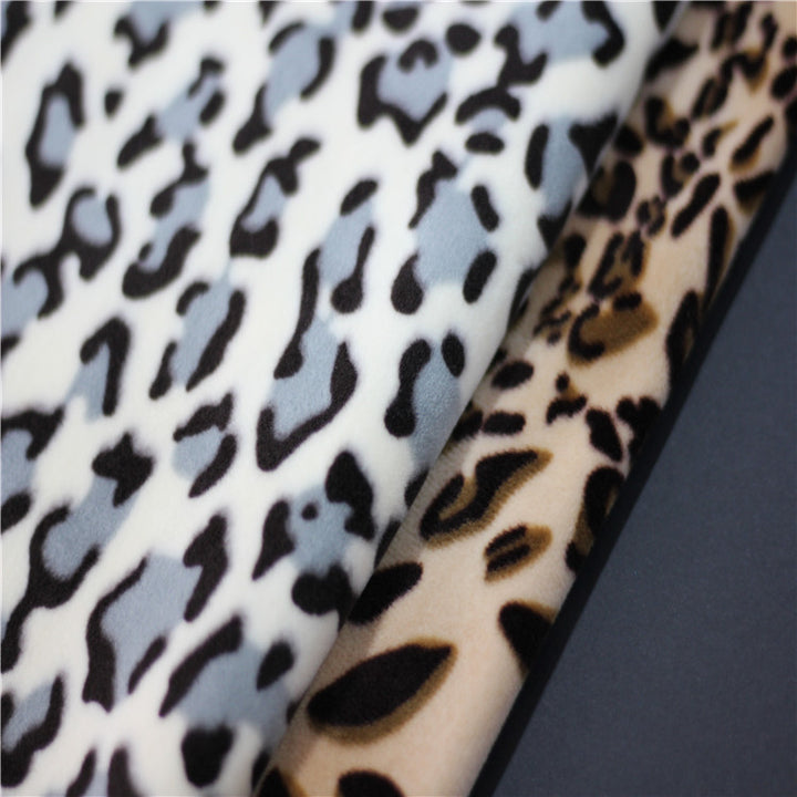 Leopard Design Printed Super Soft Velvet