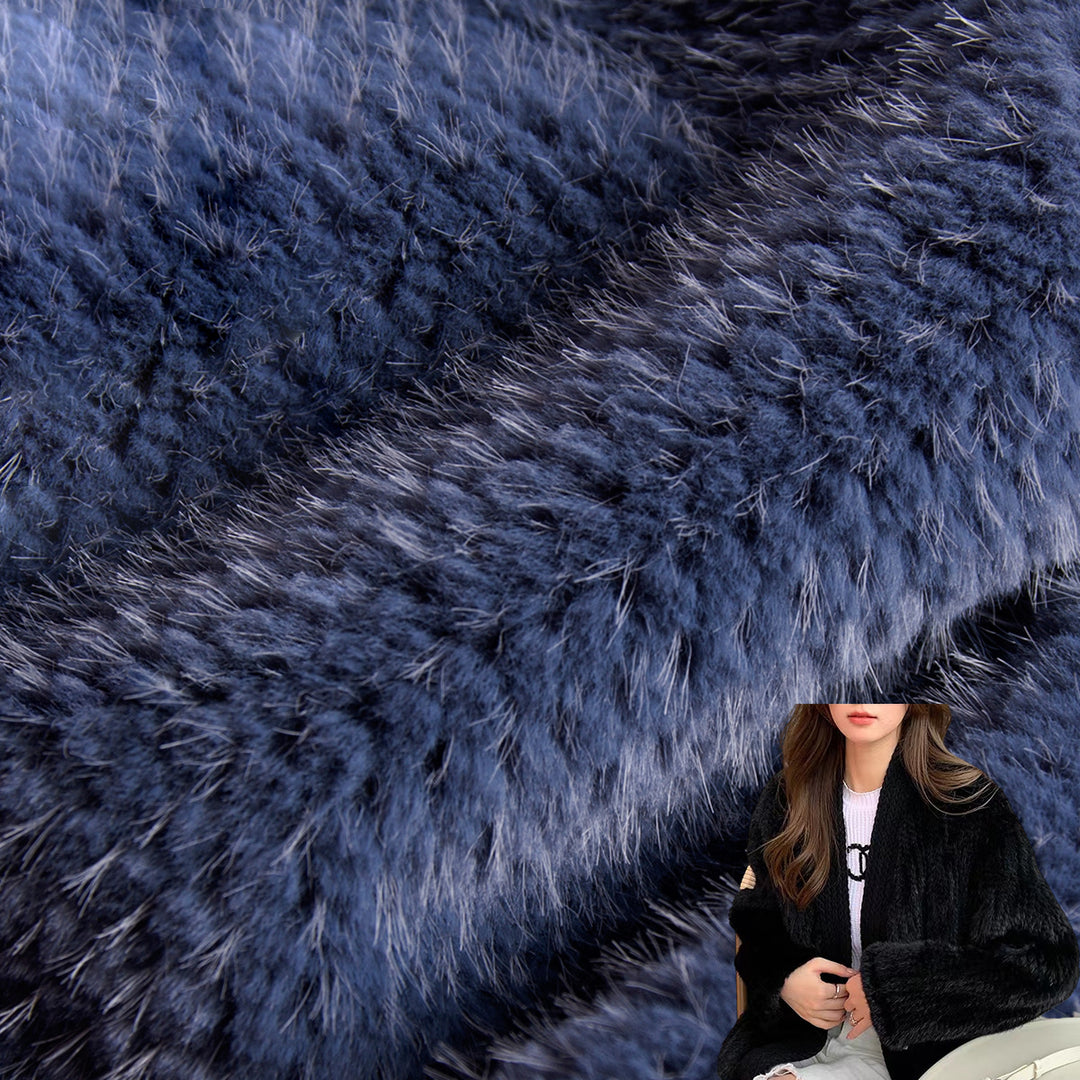 Pearl Mink Fur Fabric for Faux Fur Coats