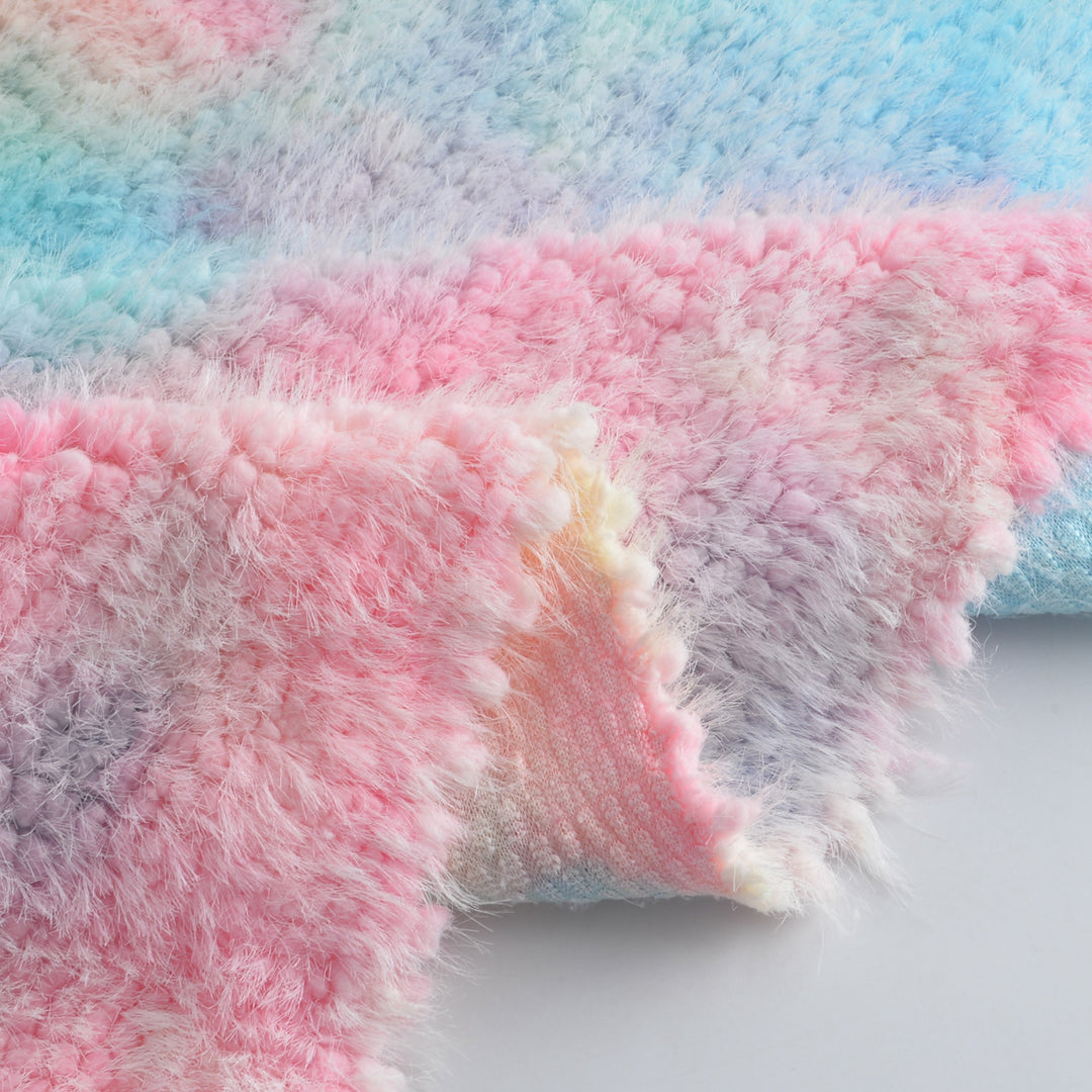 Tie Dyed Pearl Mink Fur Fabric for Plush Toys