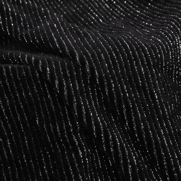 Lurex Stretchy Polyester Velour