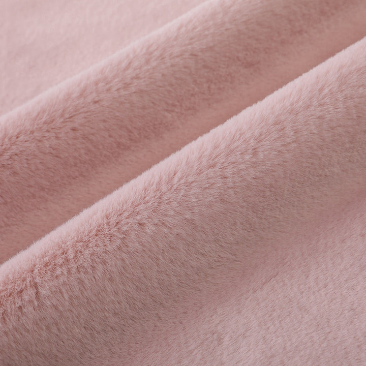 Plain Dyed Faux Rabbit Fur Fabric