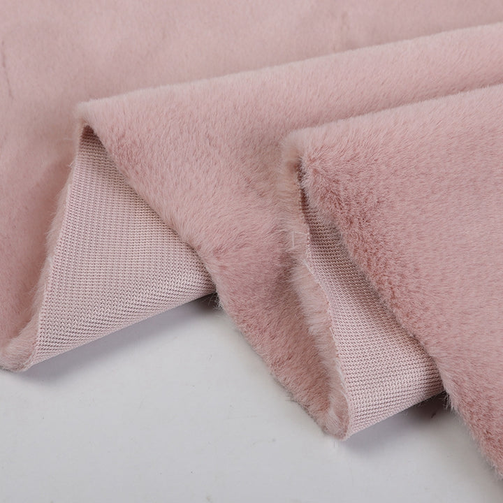 Plain Dyed Faux Rabbit Fur Fabric