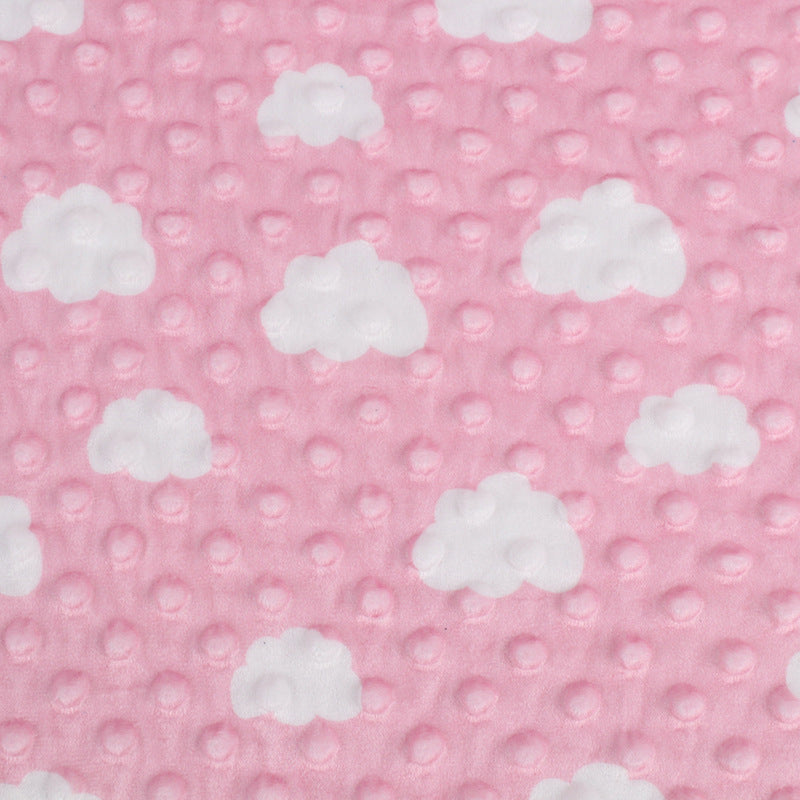 Dotted And Printed Super Soft Velvet Minky