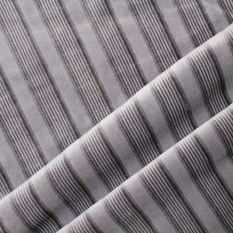 Cationic Dyed Stripe Design Super Soft Velvet