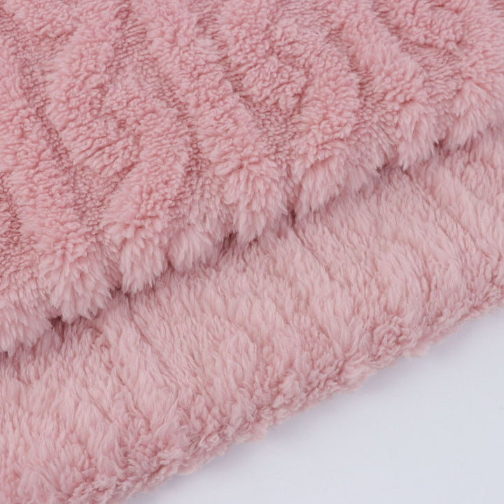 Jacquard Plain Dyed Sherpa Fleece