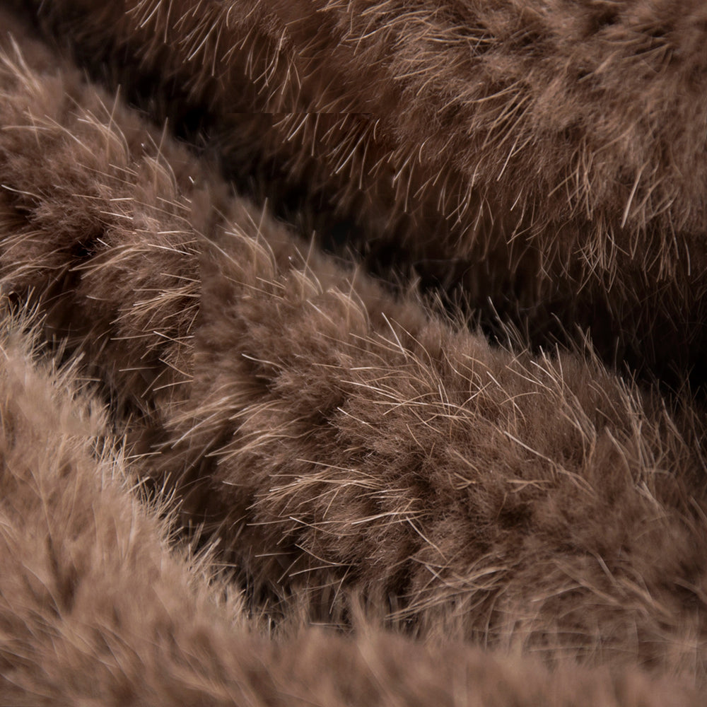 Pearl Mink Fur Fabric for Faux Fur Coats