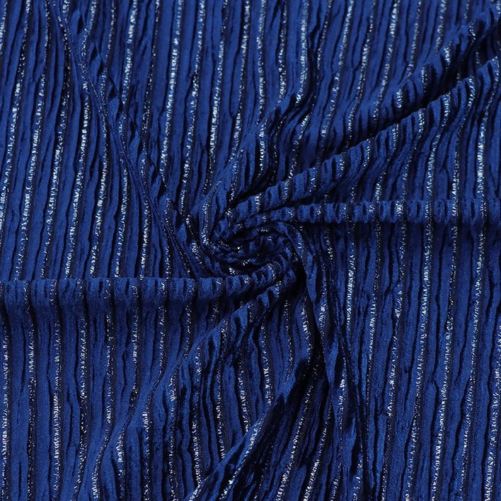 Pleated Lurex Spun Velvet