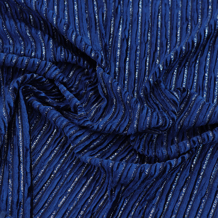 Pleated Lurex Spun Velvet