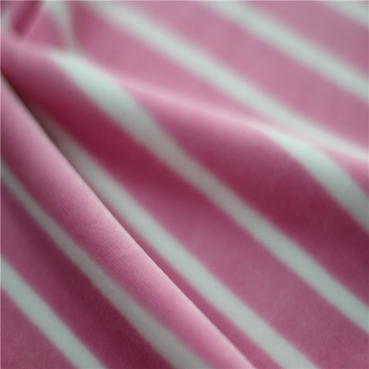 Stripe Design Super Soft Velvet